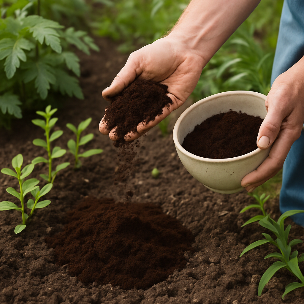 Using Coffee Grounds to Control Grass Growth